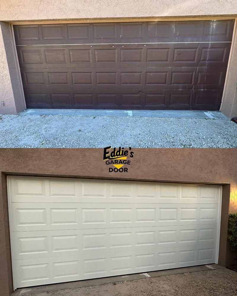 Tired brown door