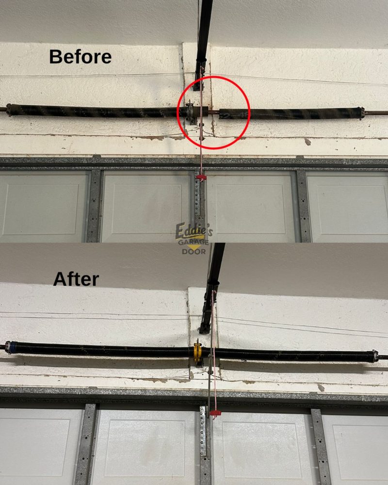 Snapped torsion spring